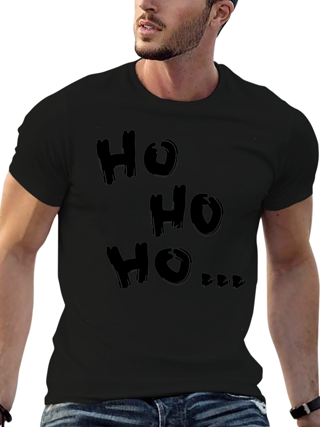 Ho Ho Ho Graphic Tee - Holiday Cheer