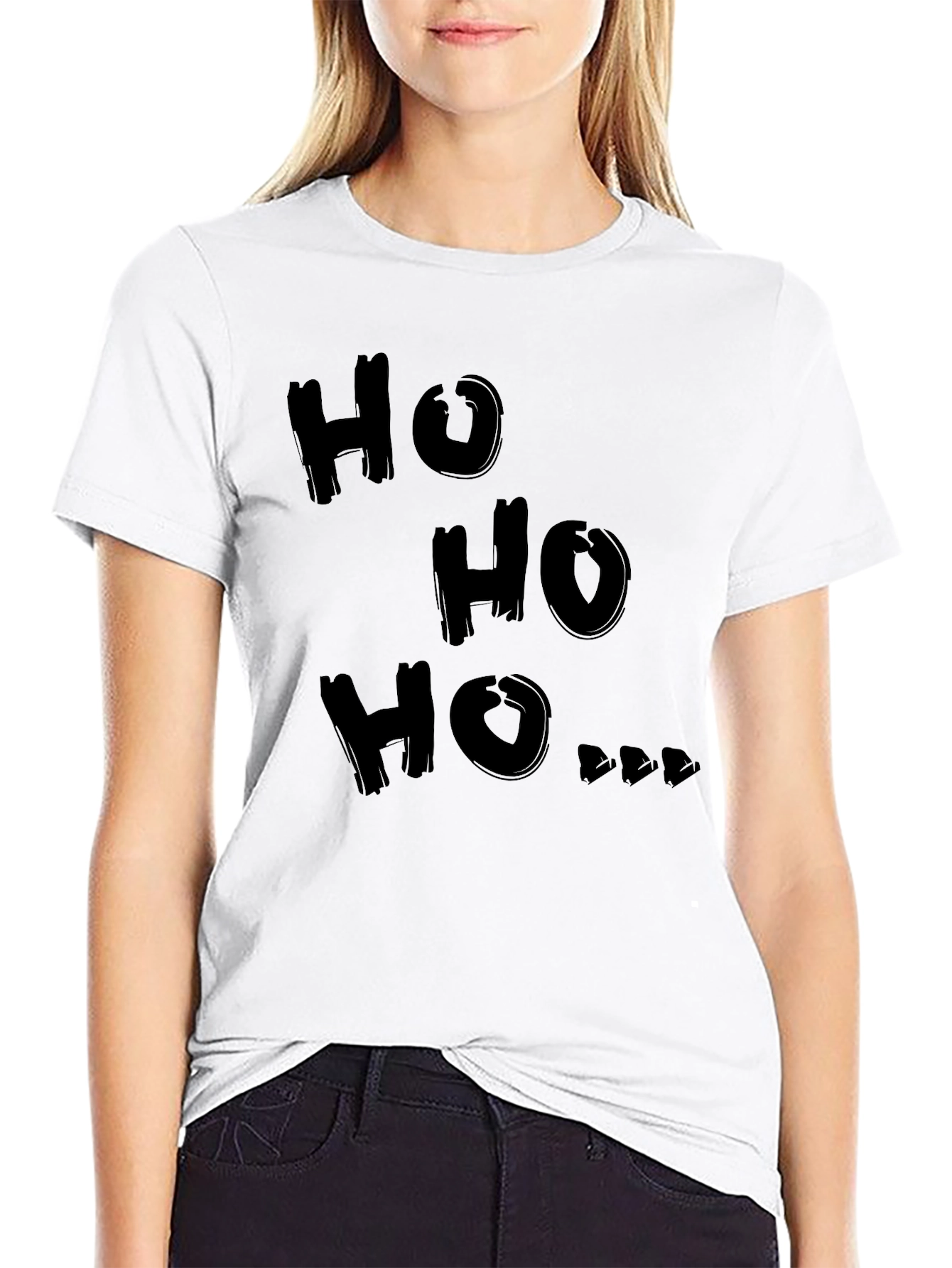Ho Ho Ho Graphic Tee - Holiday Cheer