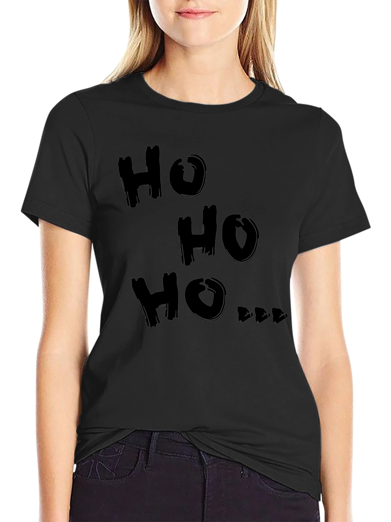 Ho Ho Ho Graphic Tee - Holiday Cheer