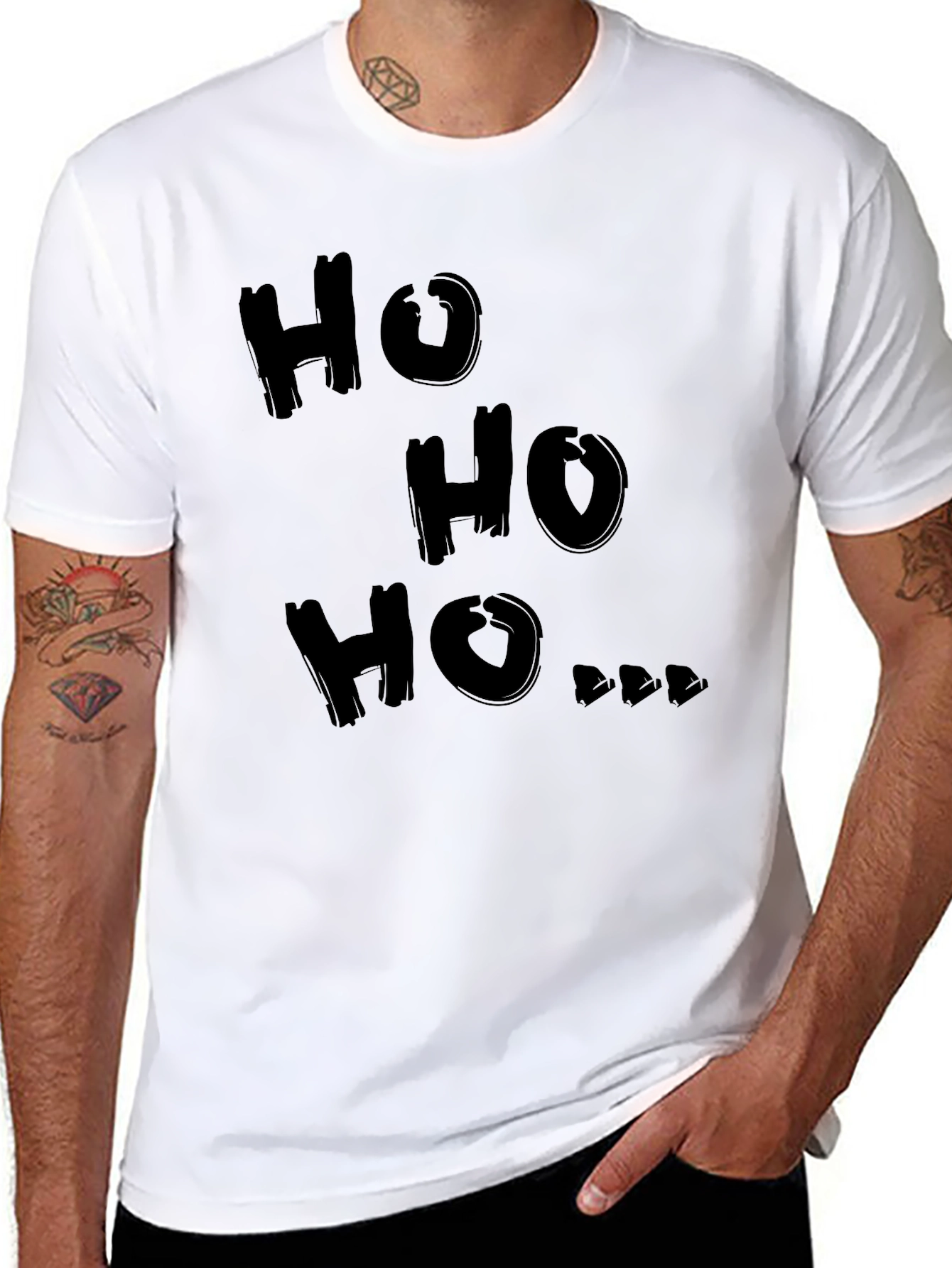 Ho Ho Ho Graphic Tee - Holiday Cheer