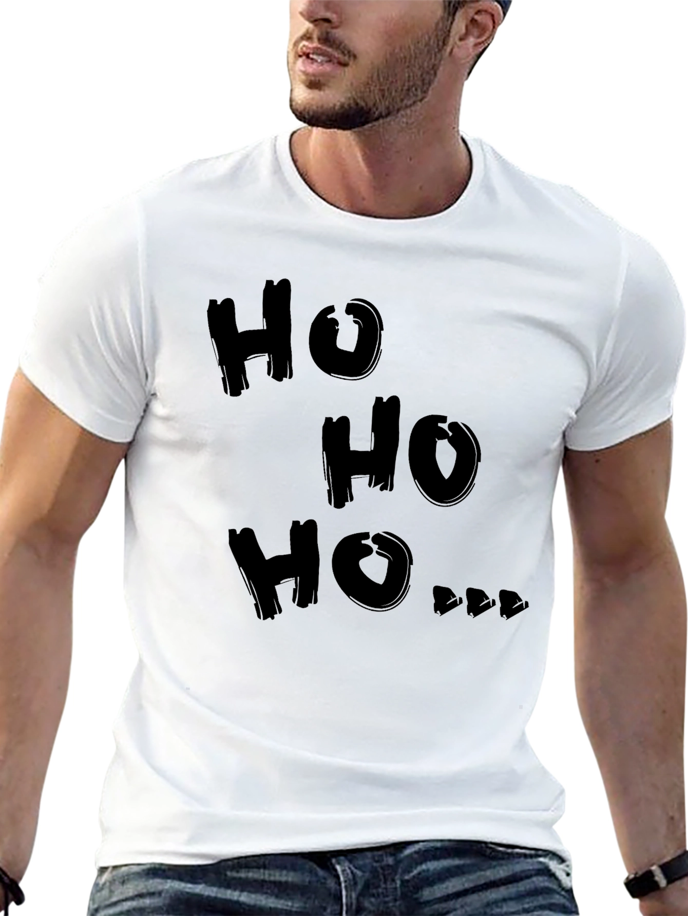 Ho Ho Ho Graphic Tee - Holiday Cheer