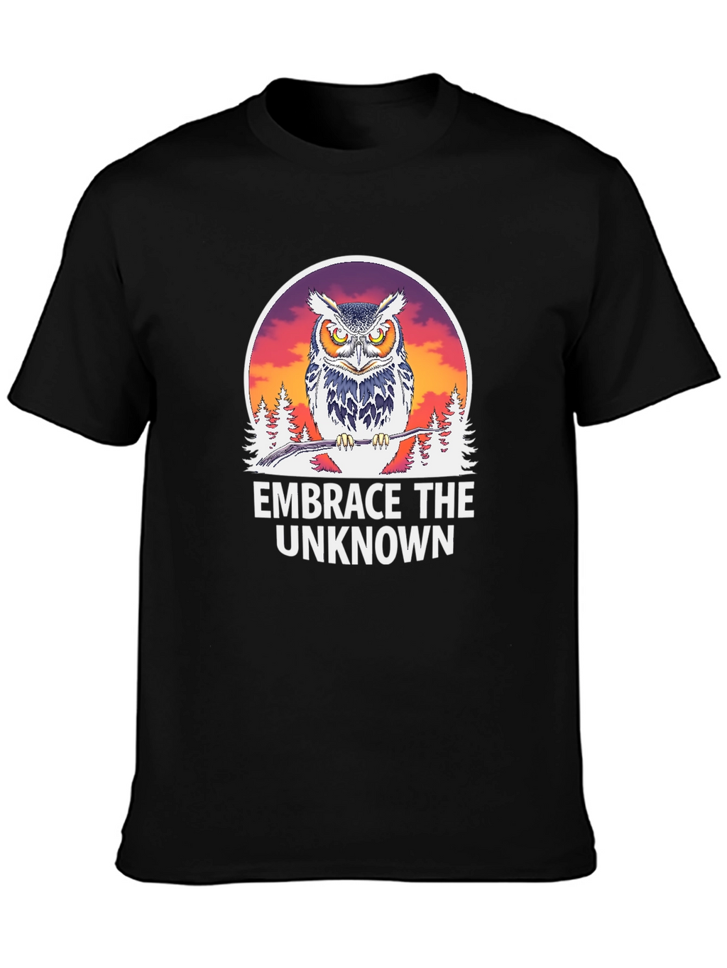 Embrace the Unknown Owl Graphic T-Shirt