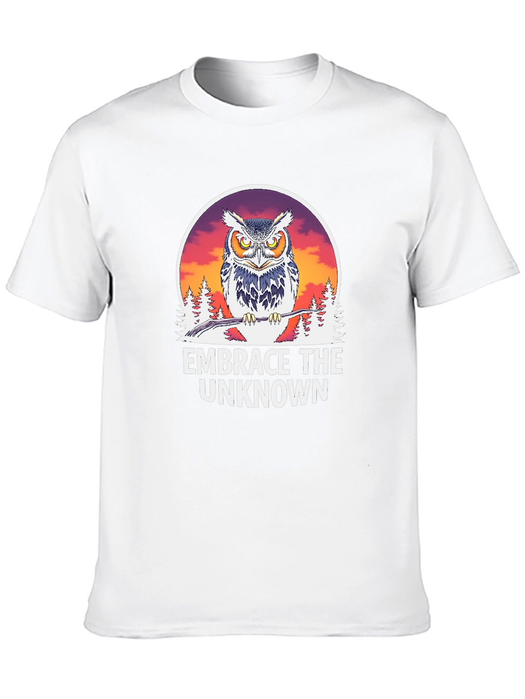 Embrace the Unknown Owl Graphic T-Shirt