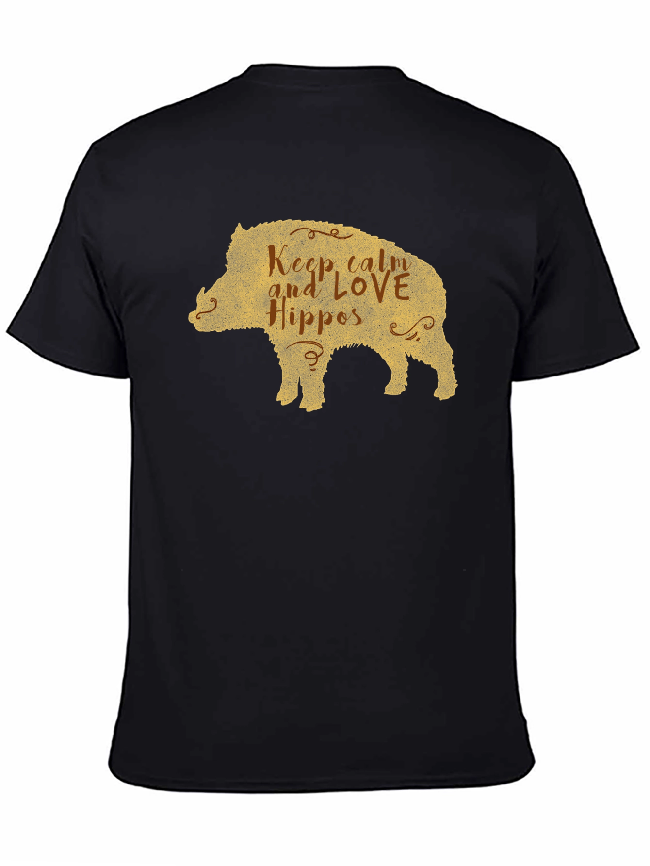Keep Calm Love Hippos Pig T-Shirt
