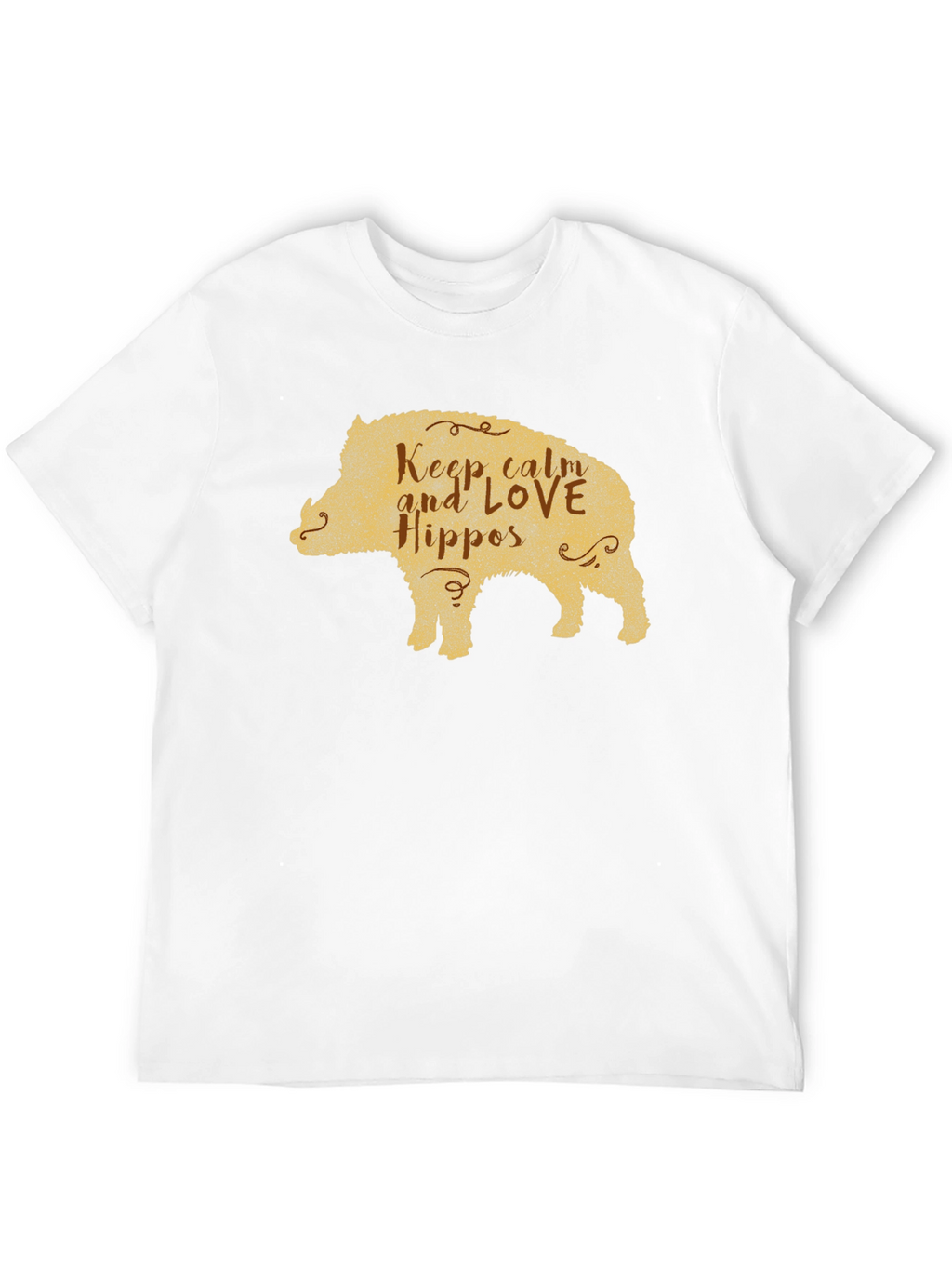 Keep Calm Love Hippos Pig T-Shirt