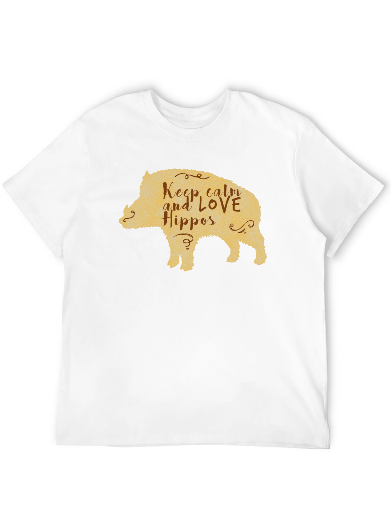 Keep Calm Love Hippos Pig T-Shirt