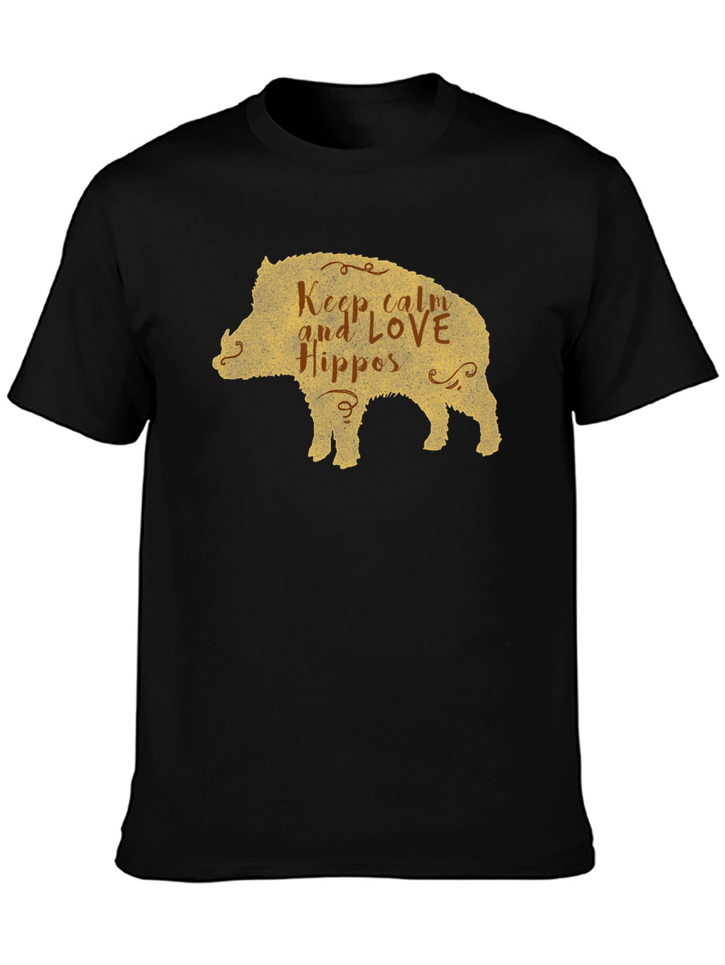 Keep Calm Love Hippos Pig T-Shirt