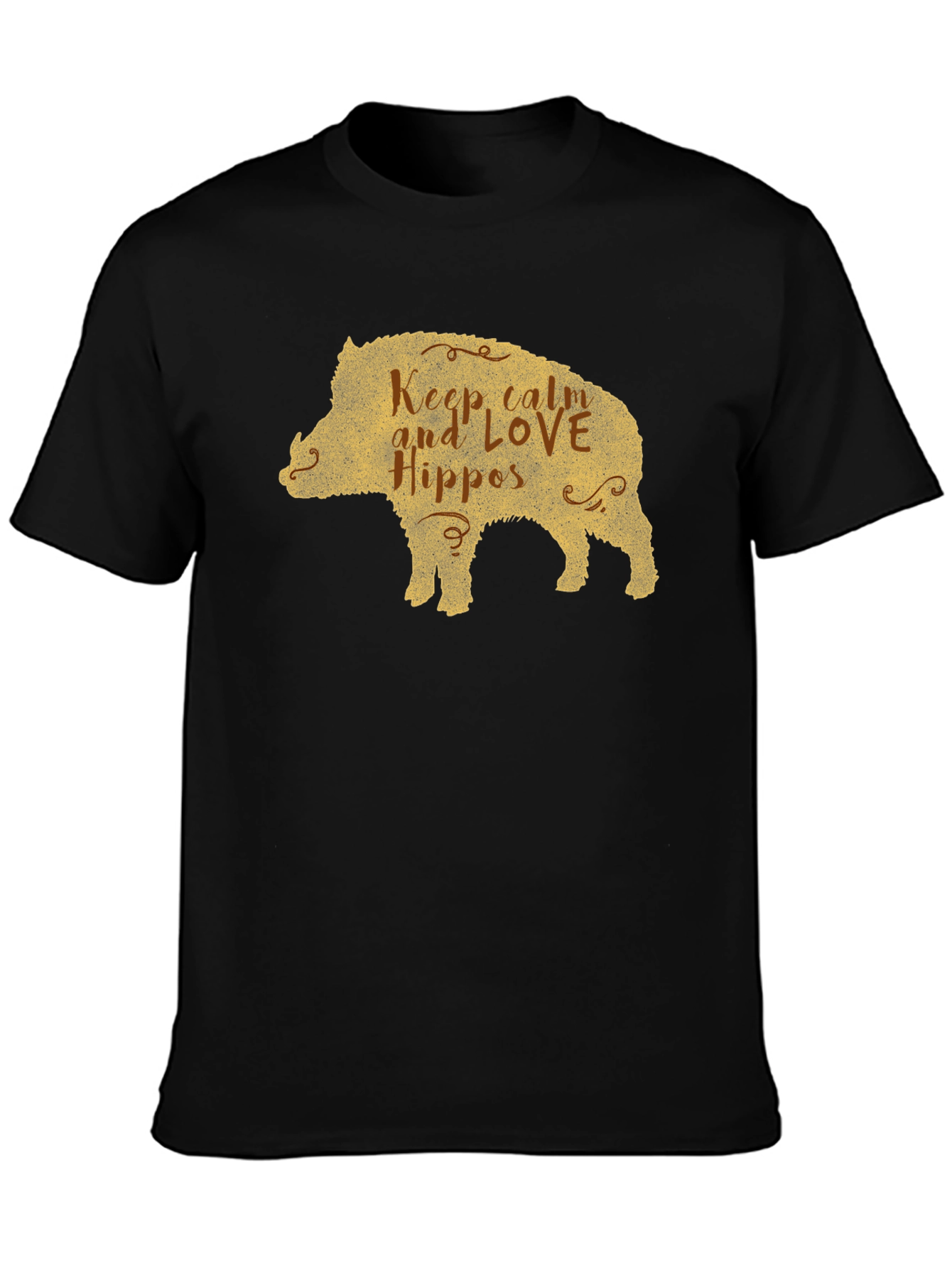 Keep Calm Love Hippos Pig T-Shirt