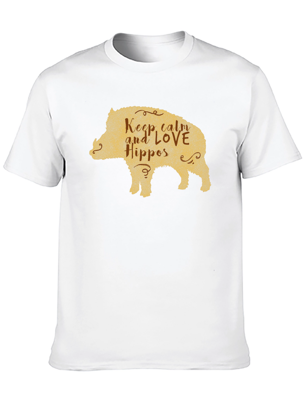Keep Calm Love Hippos Pig T-Shirt
