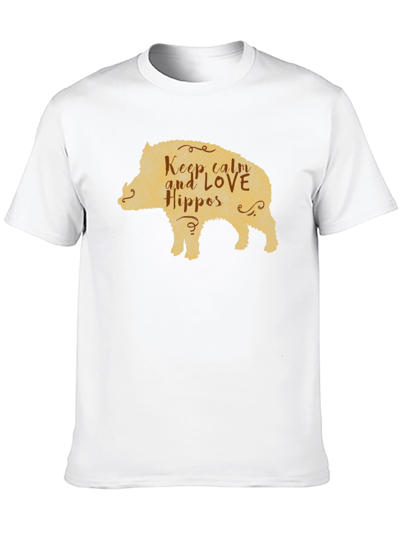 Keep Calm Love Hippos Pig T-Shirt