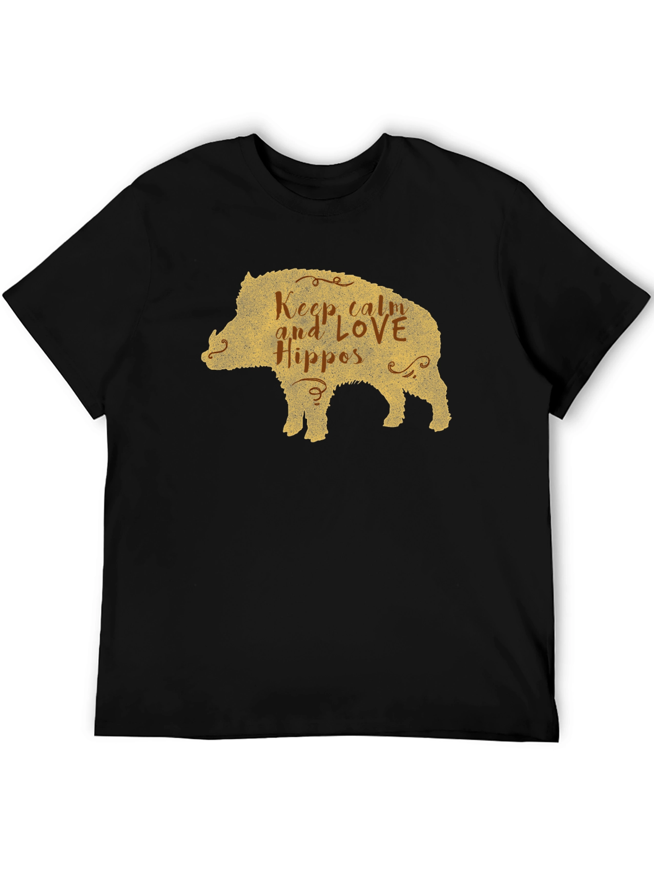 Keep Calm Love Hippos Pig T-Shirt