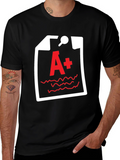 A+ Grade Black T-Shirt - Academic Humor Tee