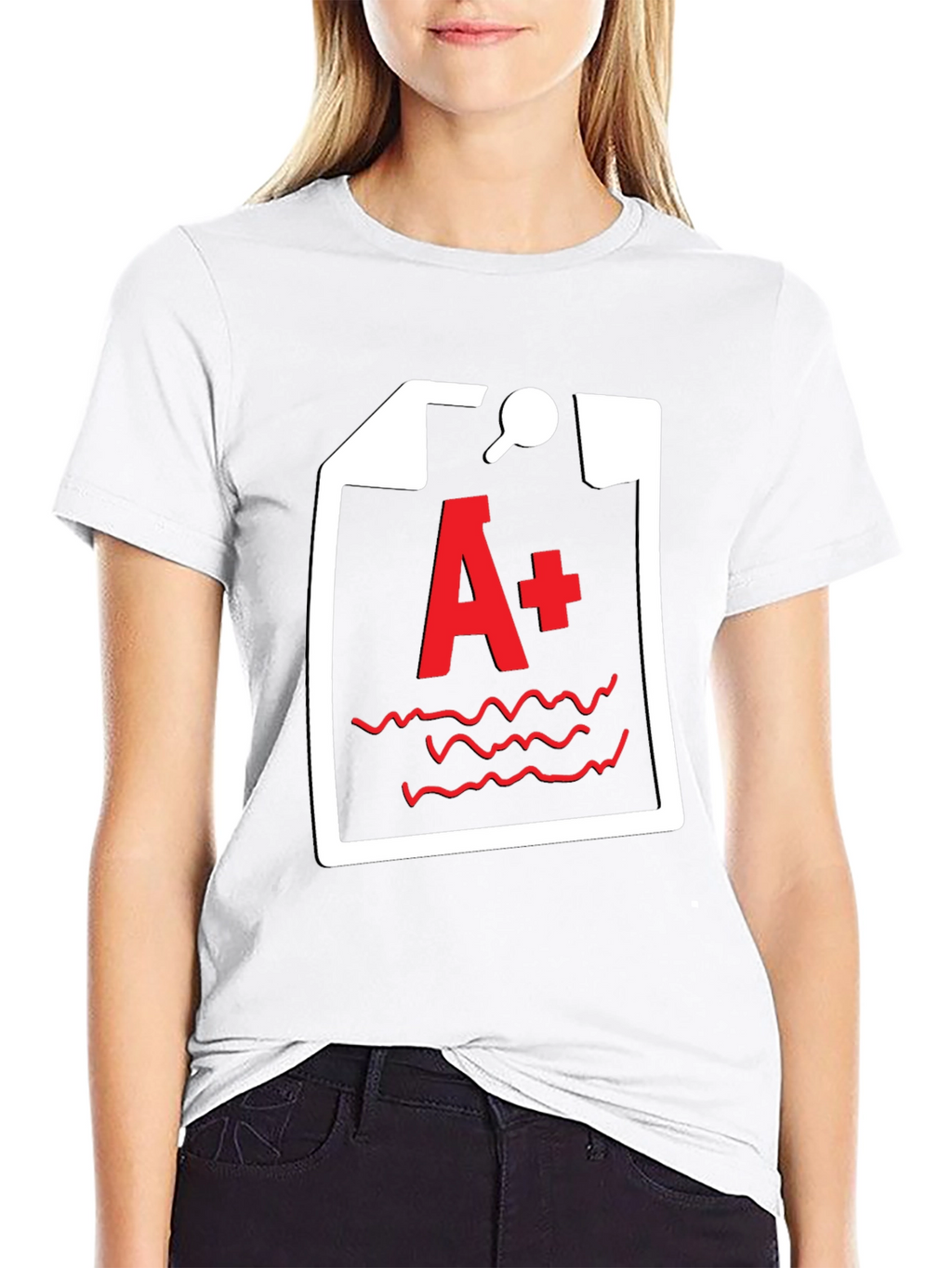 A+ Grade Black T-Shirt - Academic Humor Tee
