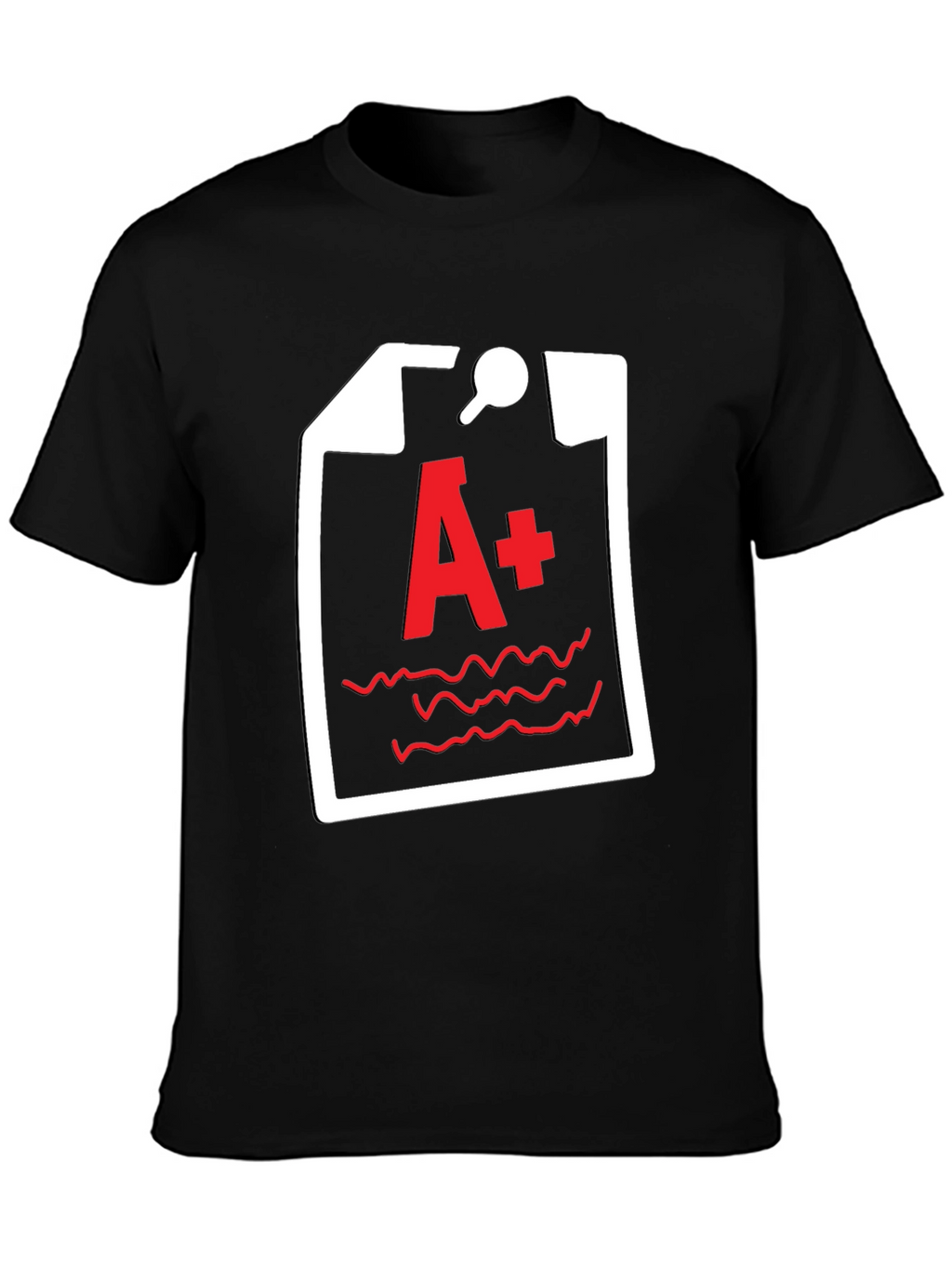 A+ Grade Black T-Shirt - Academic Humor Tee
