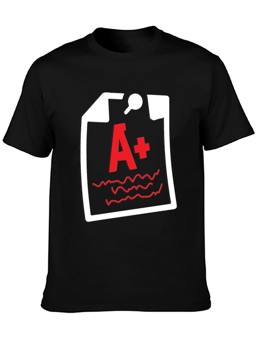 A+ Grade Black T-Shirt - Academic Humor Tee