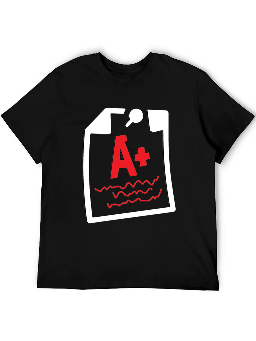 A+ Grade Black T-Shirt - Academic Humor Tee