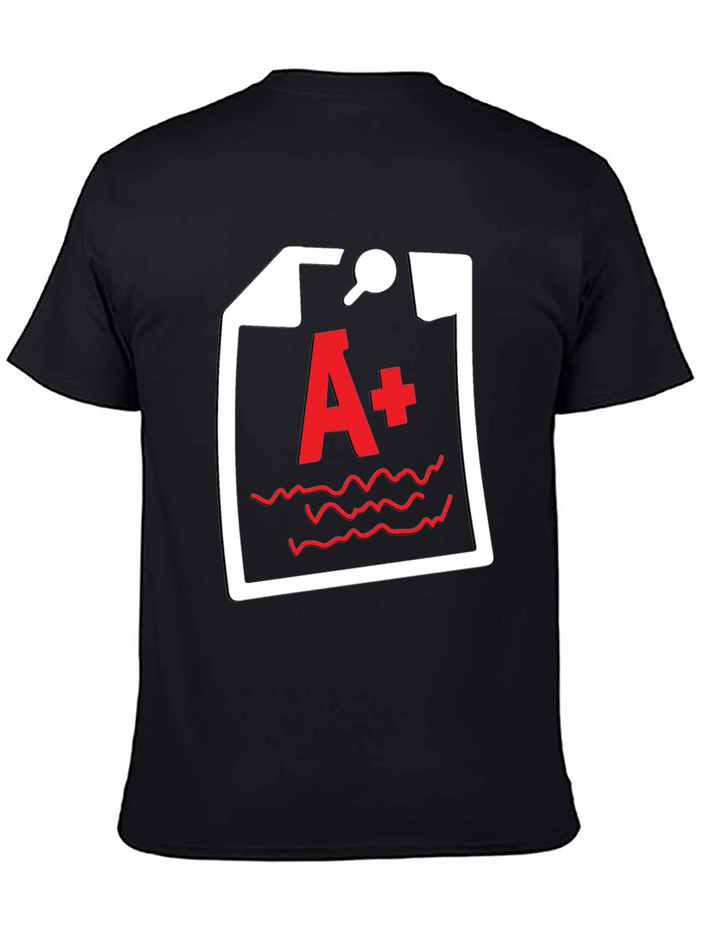 A+ Grade Black T-Shirt - Academic Humor Tee
