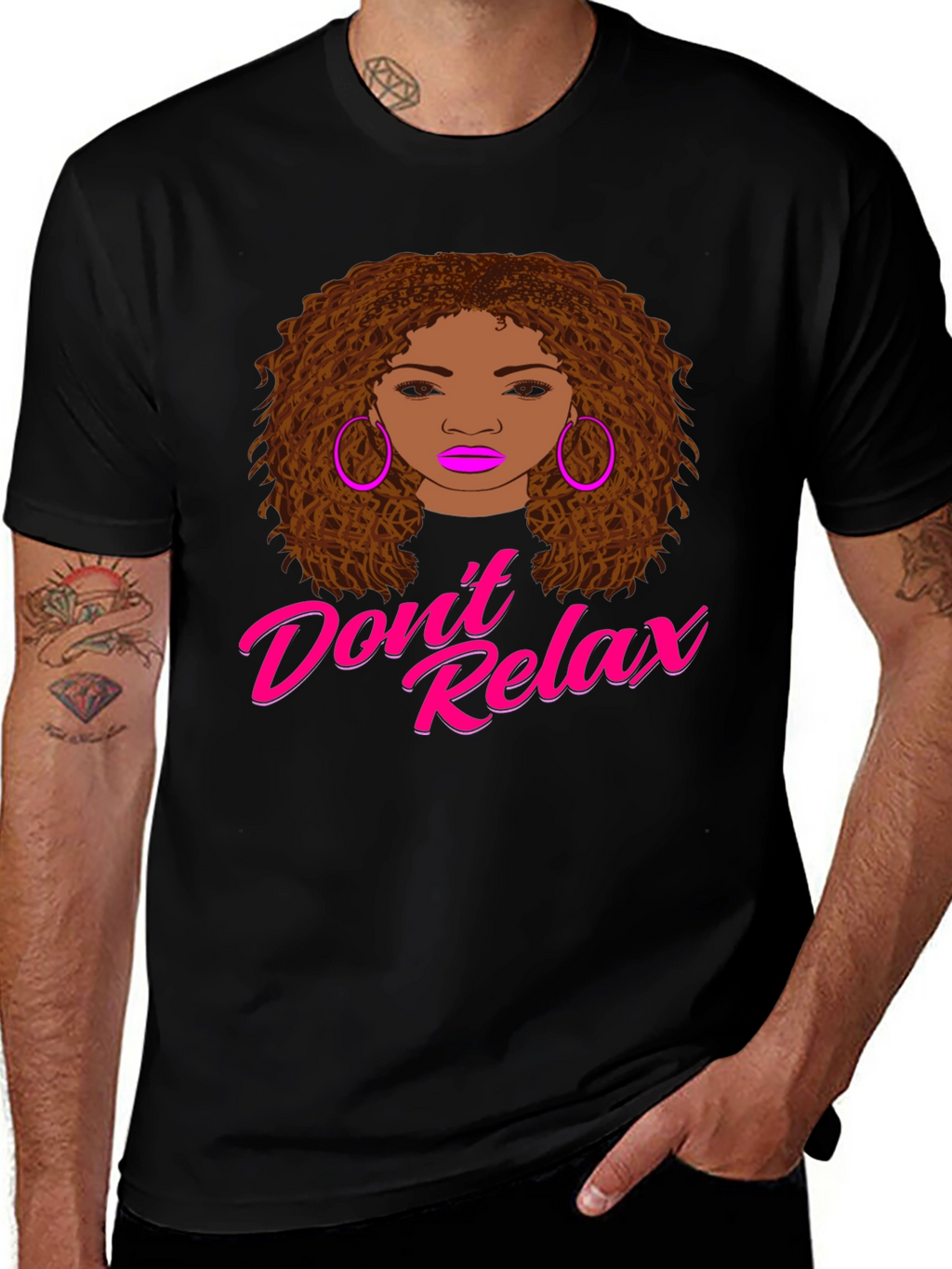 Dont Relax Graphic Print T-Shirt