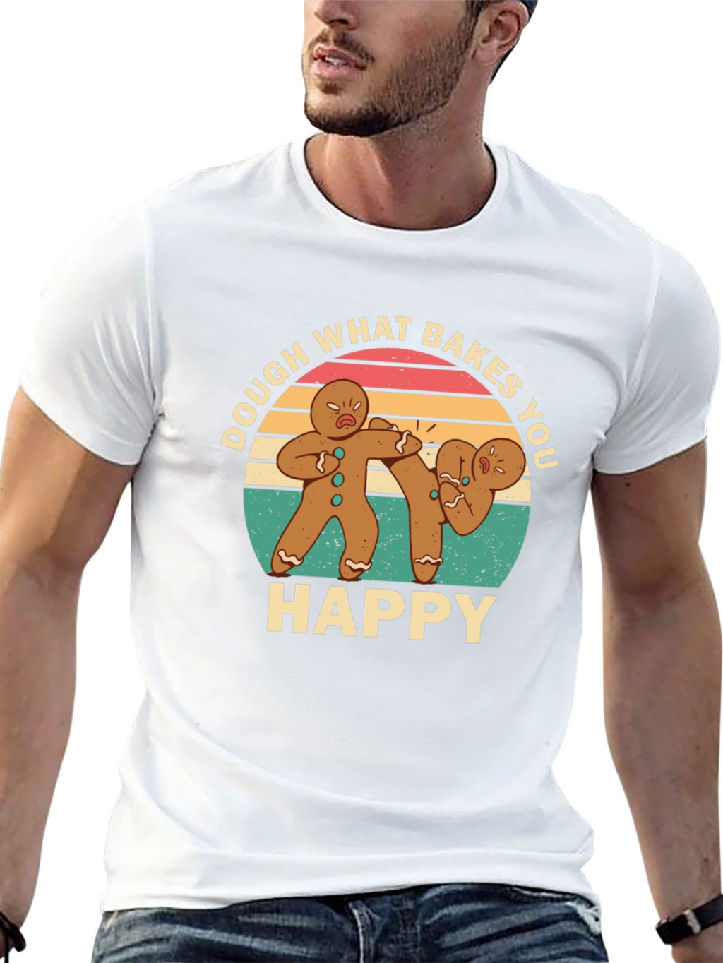 Dough What Bakes You Happy Black T-Shirt