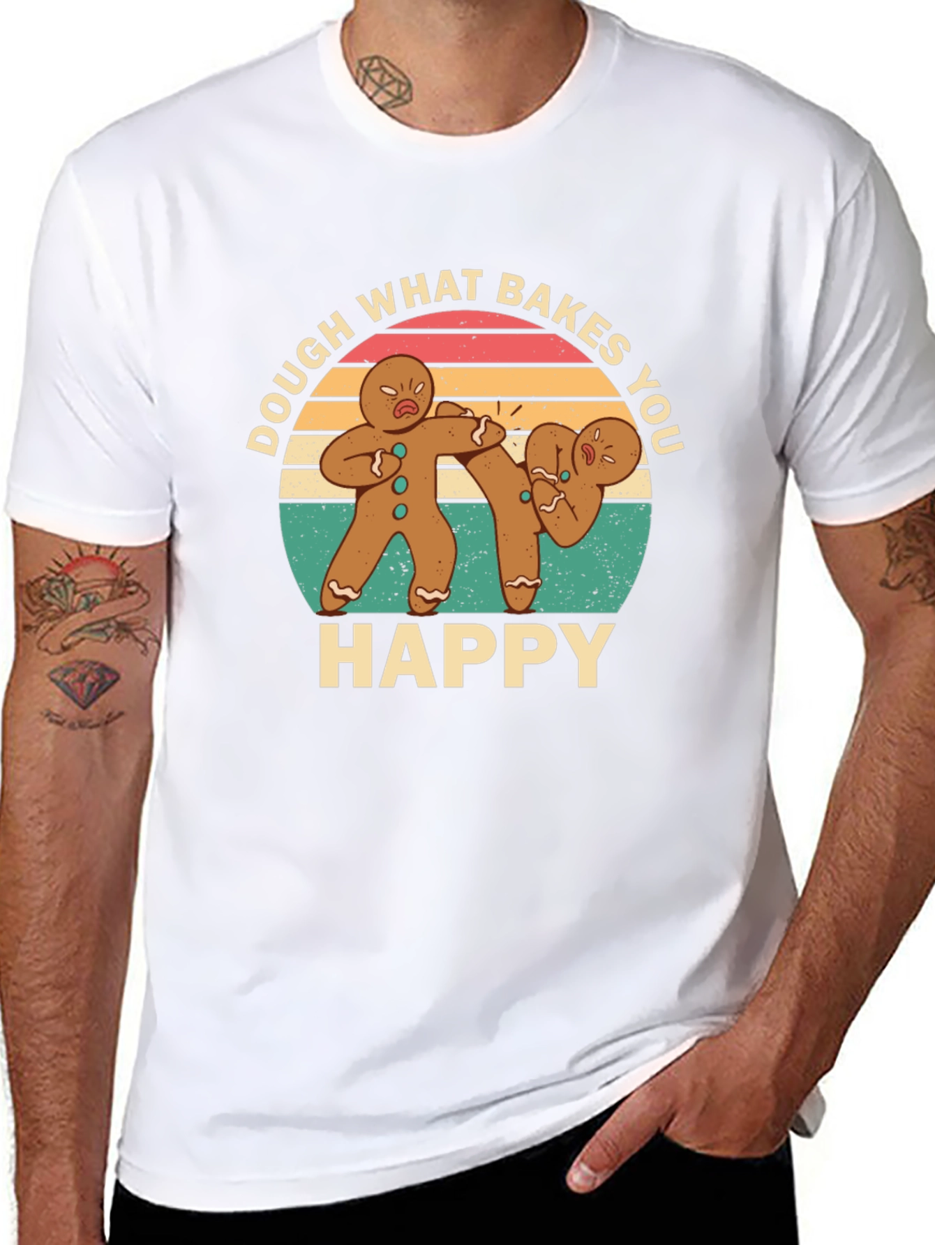 Dough What Bakes You Happy Black T-Shirt