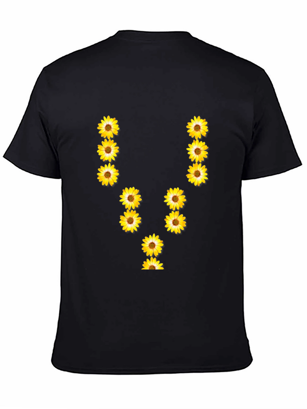 Sunflower U Letter Black T-Shirt
