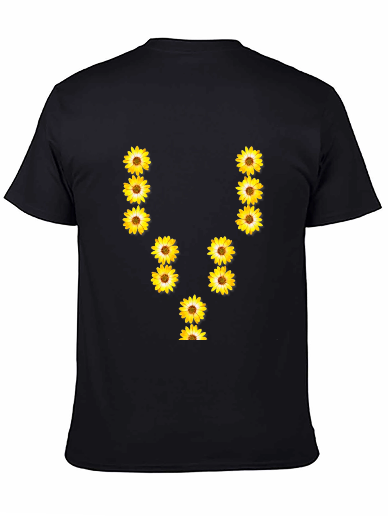 Sunflower U Letter Black T-Shirt