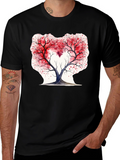 Heart Tree Valentines Day Graphic Tee
