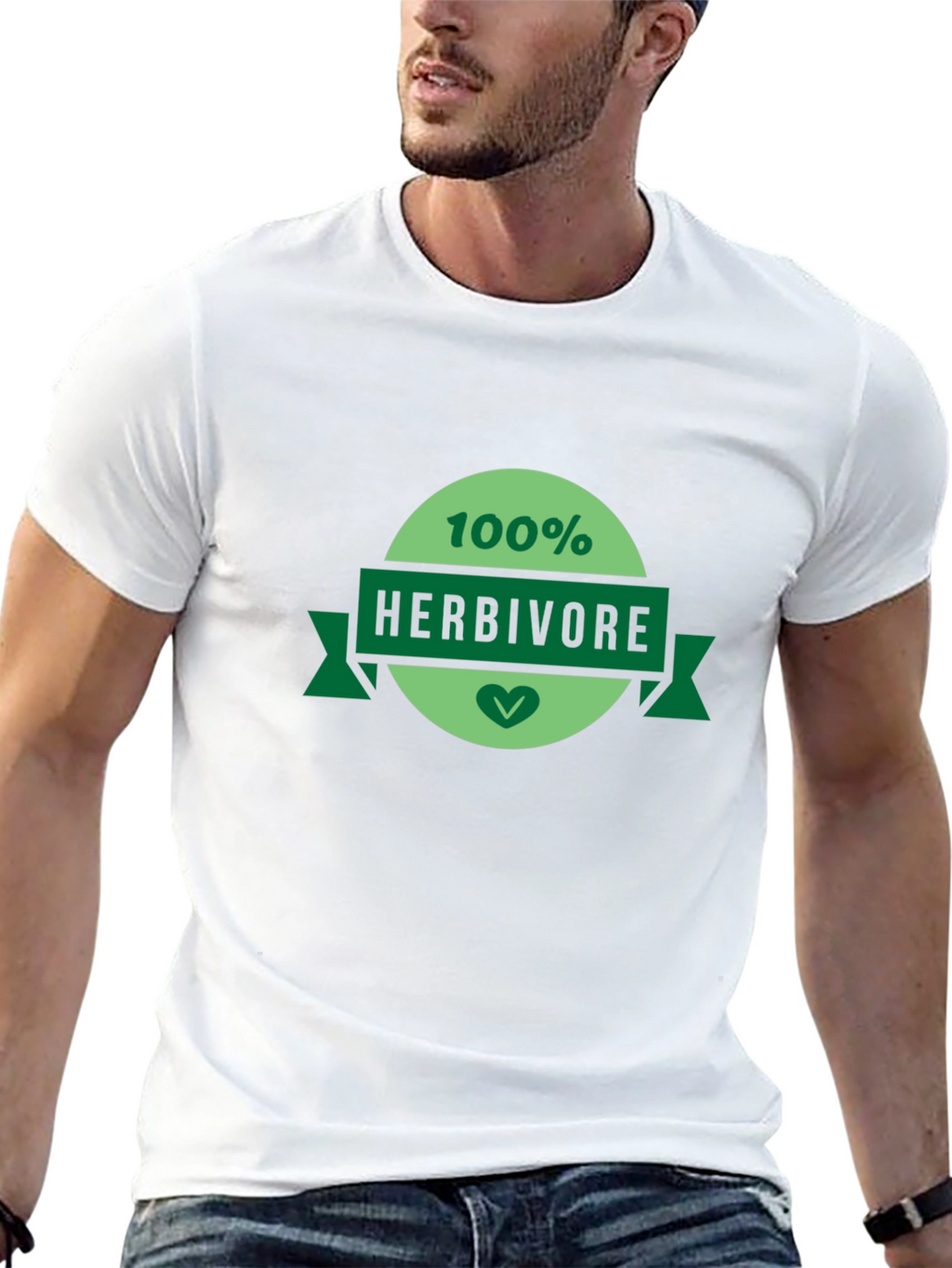 100% Herbivore Graphic T-Shirt - Vegan Friendly Apparel