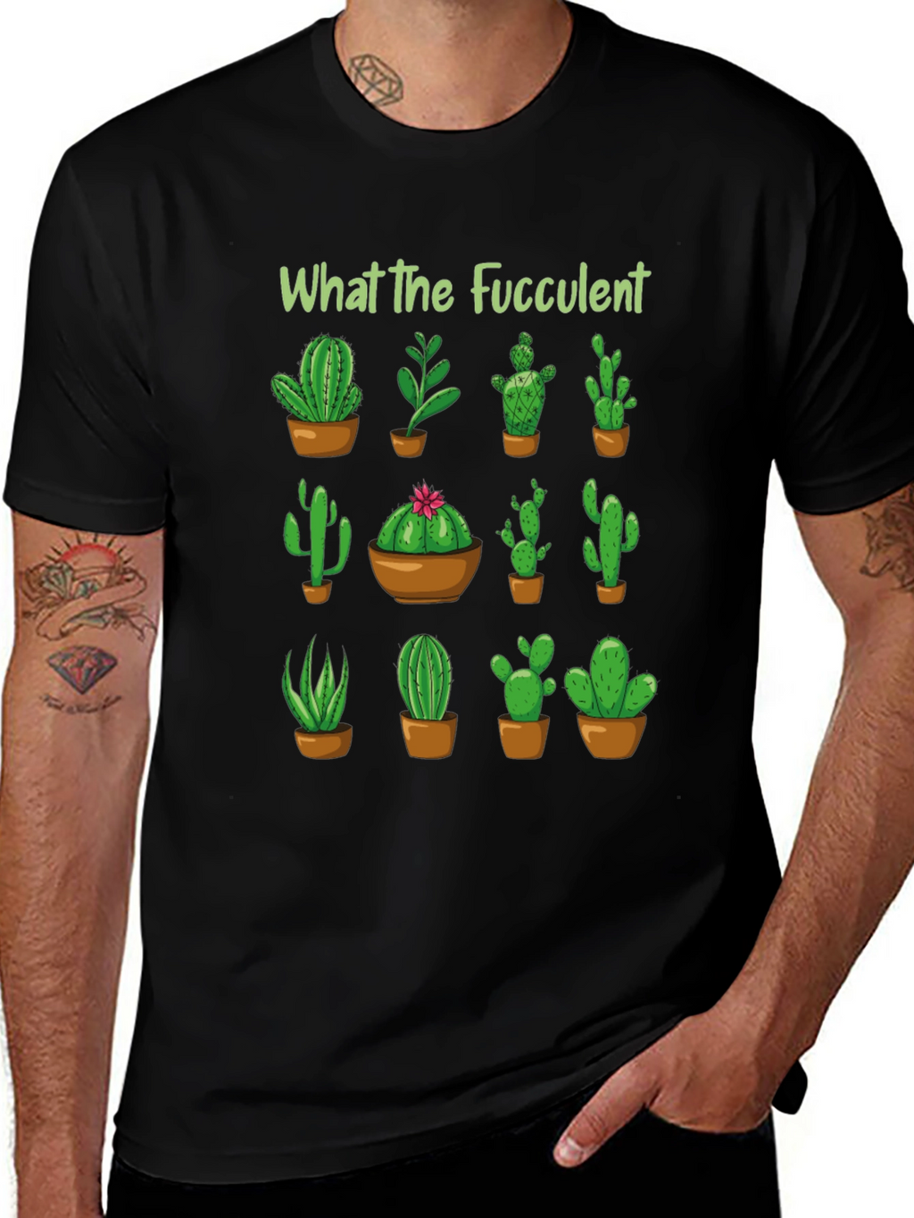 What The Fucculent Cactus T-Shirt