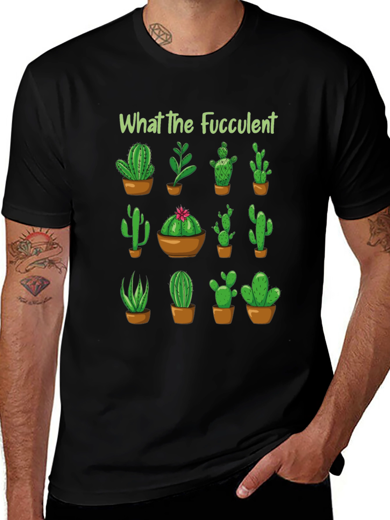 What The Fucculent Cactus T-Shirt