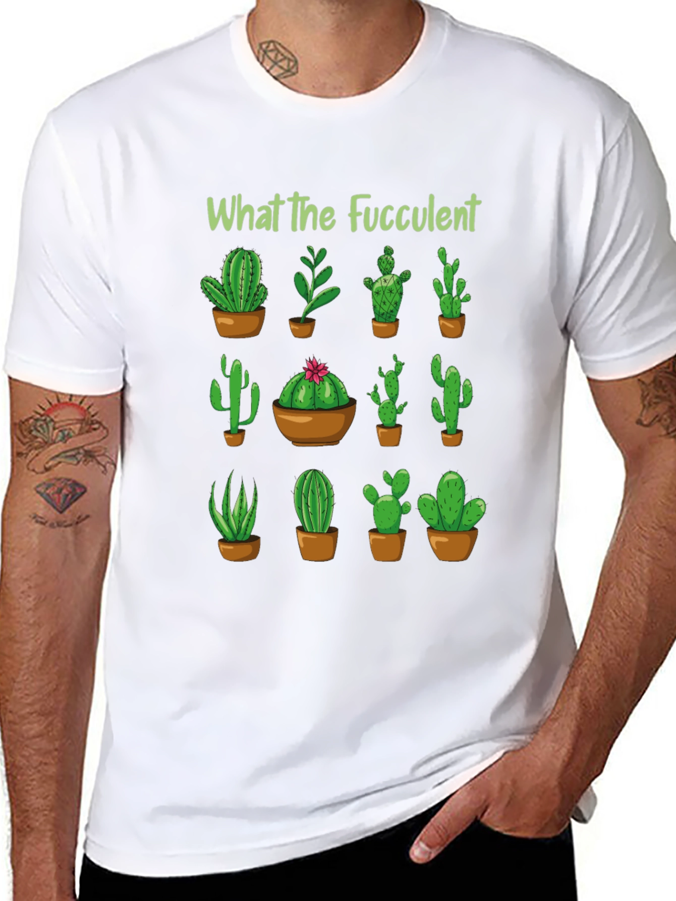 What The Fucculent Cactus T-Shirt