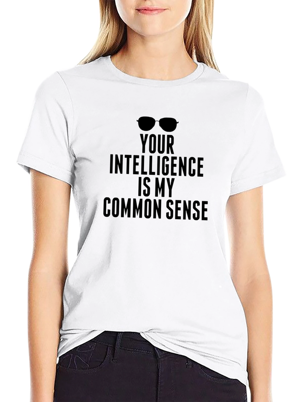 Funny Intelligence T-Shirt - Common Sense Humor Tee