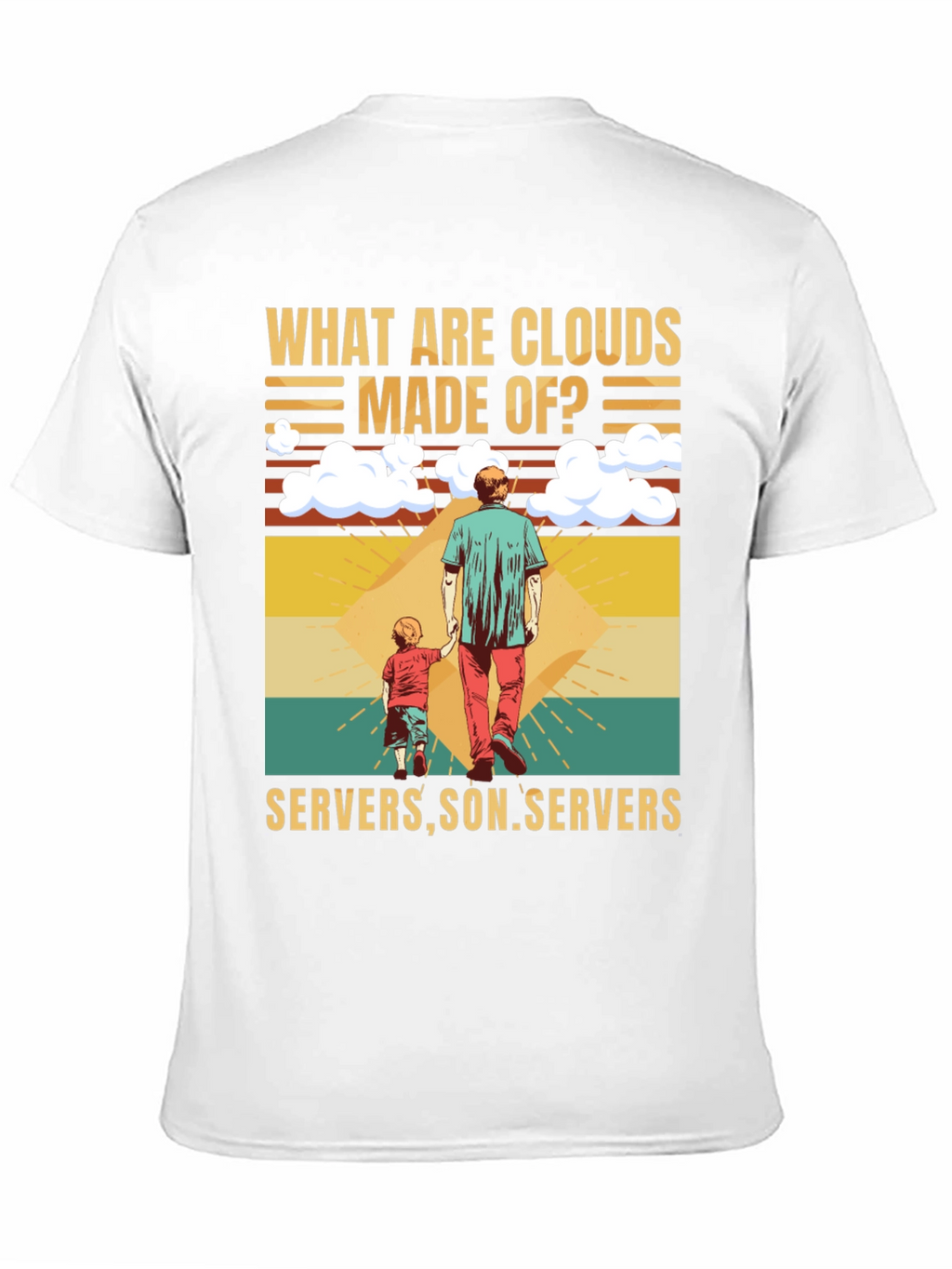 Cloud Made of Servers Funny T-Shirt