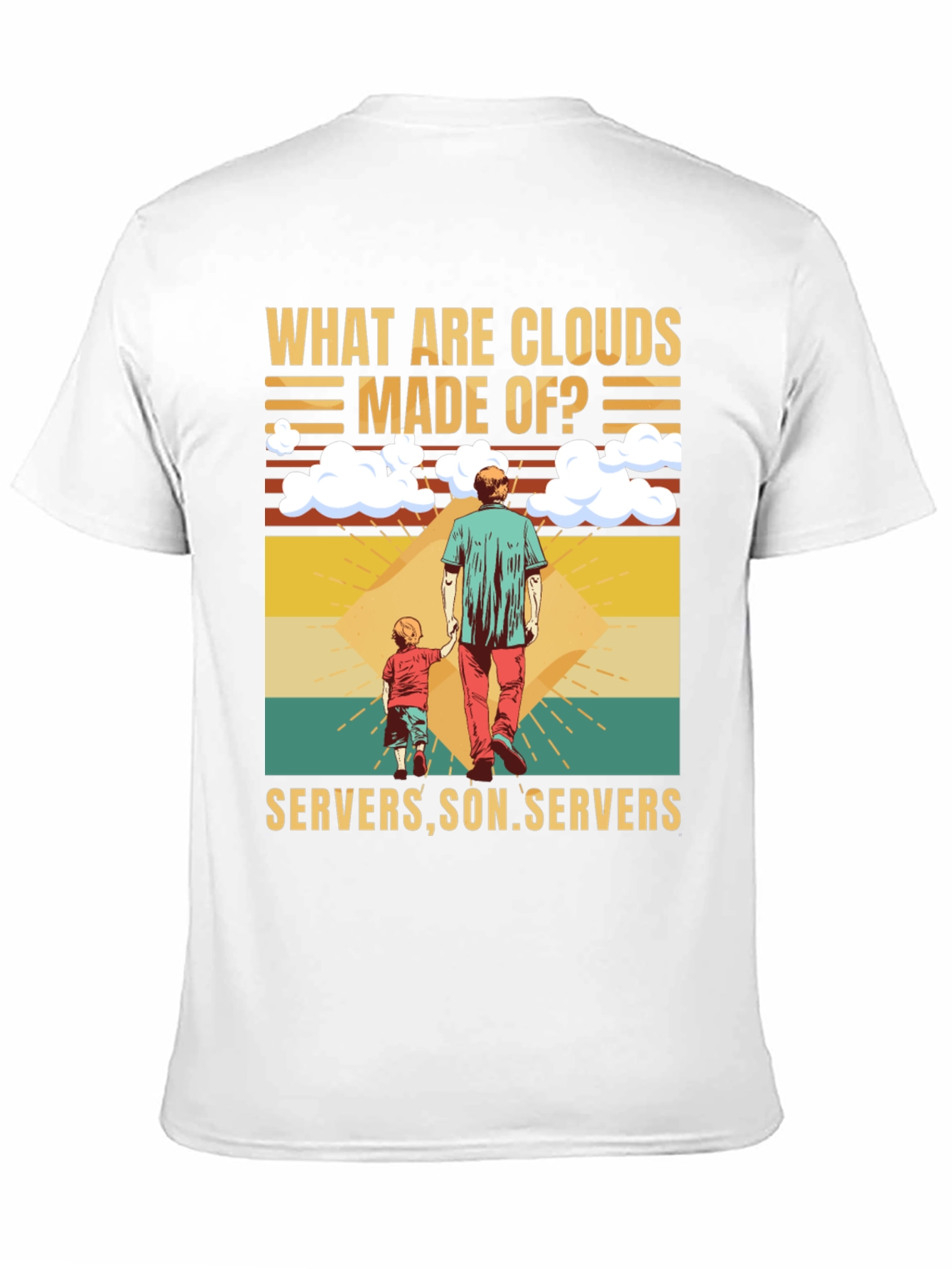Cloud Made of Servers Funny T-Shirt