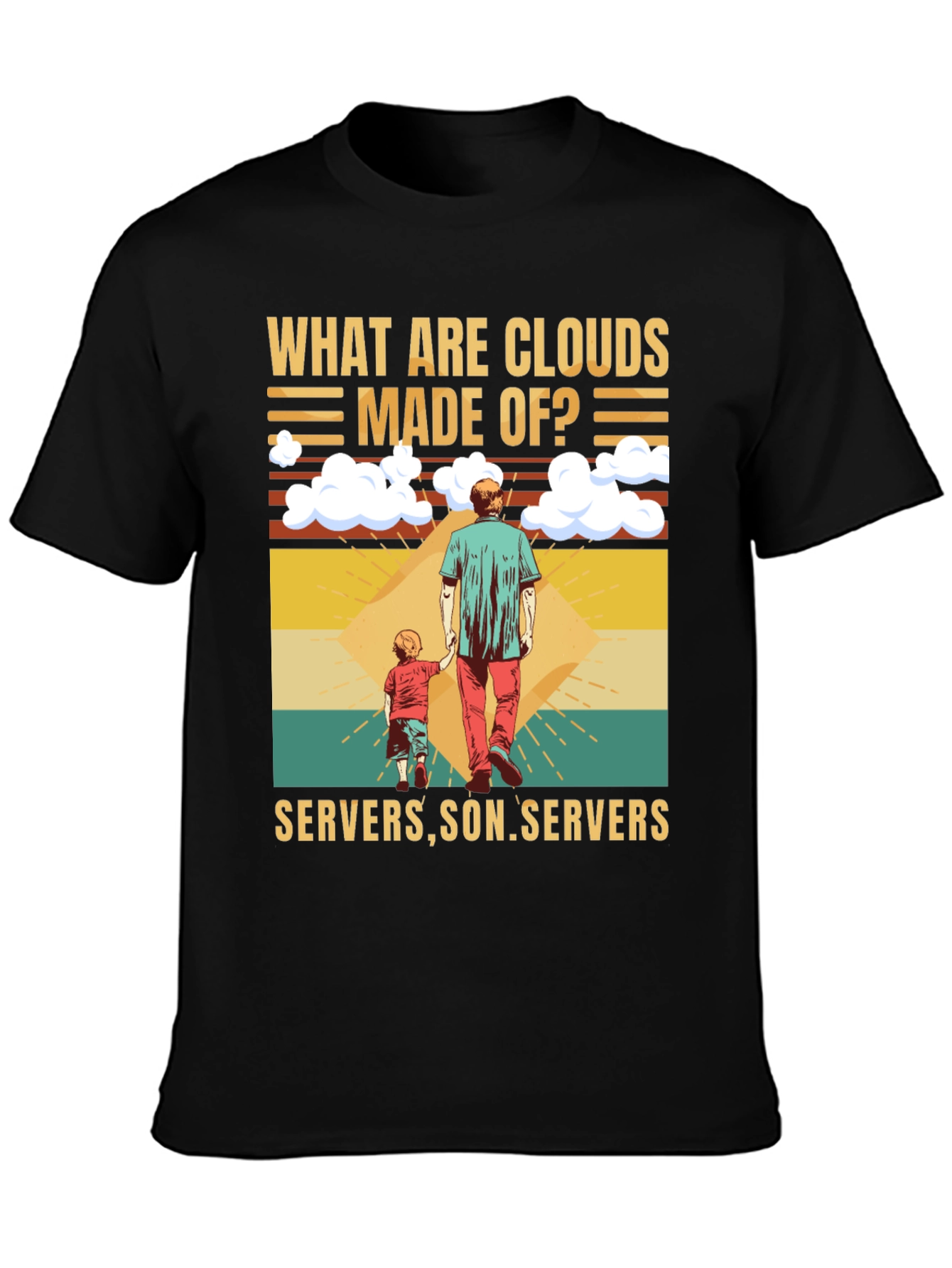 Cloud Made of Servers Funny T-Shirt