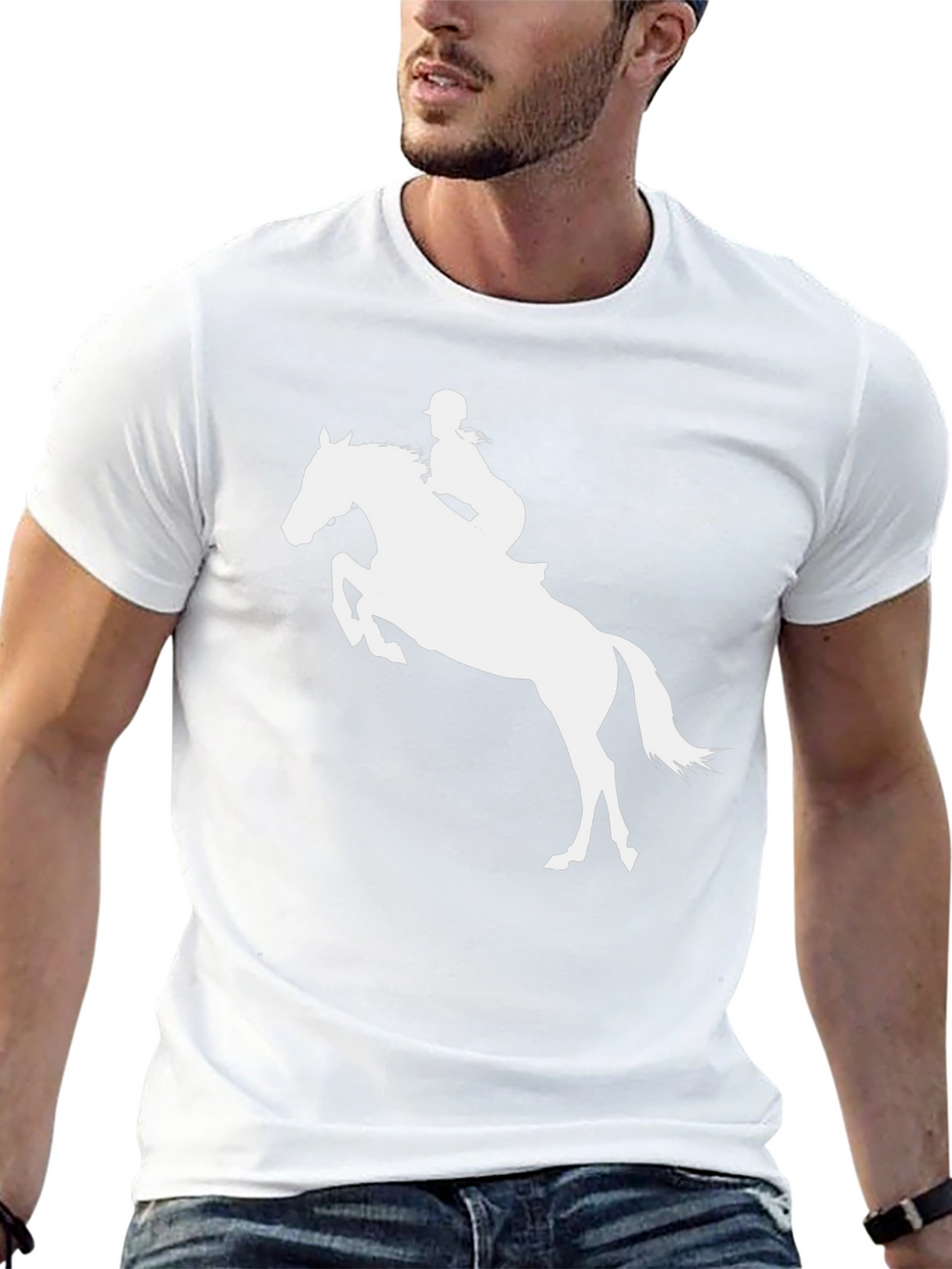 Equestrian Horse Riding T-Shirt - Black