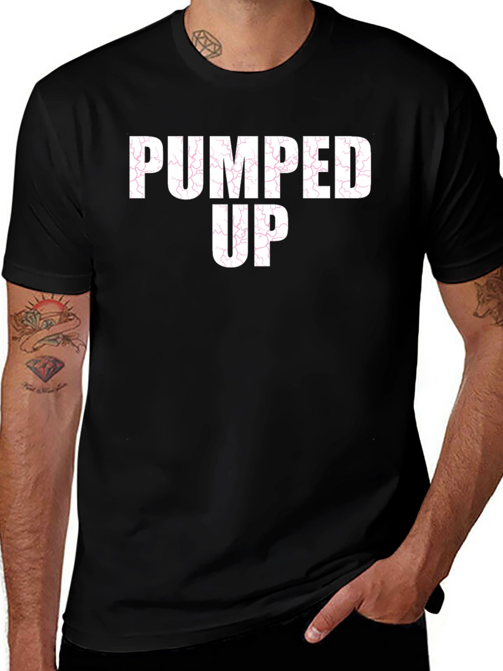 Pumped Up Graphic Tee - Bold Statement T-Shirt