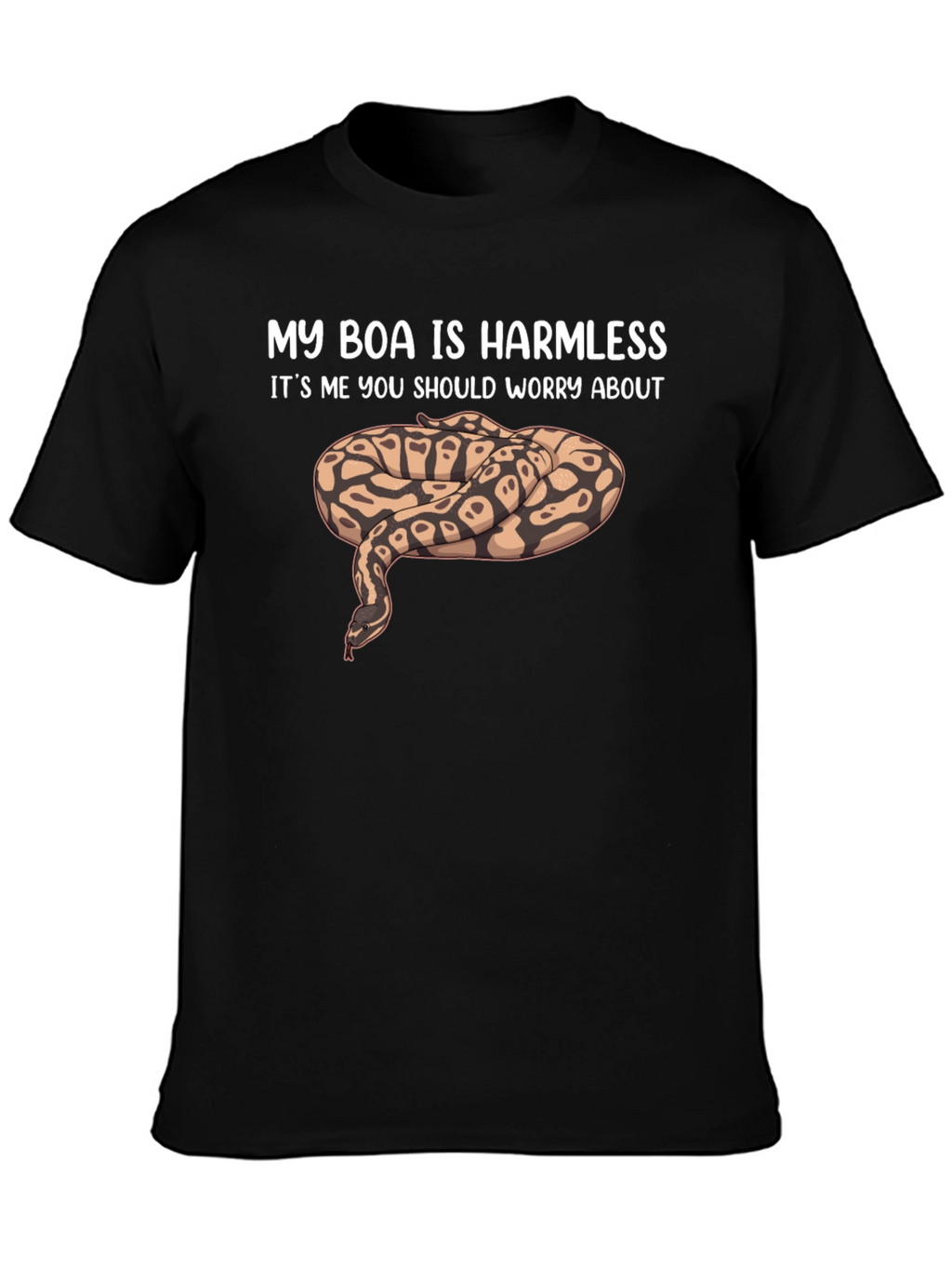 My Boa Is Harmless Funny Snake Lover T-Shirt