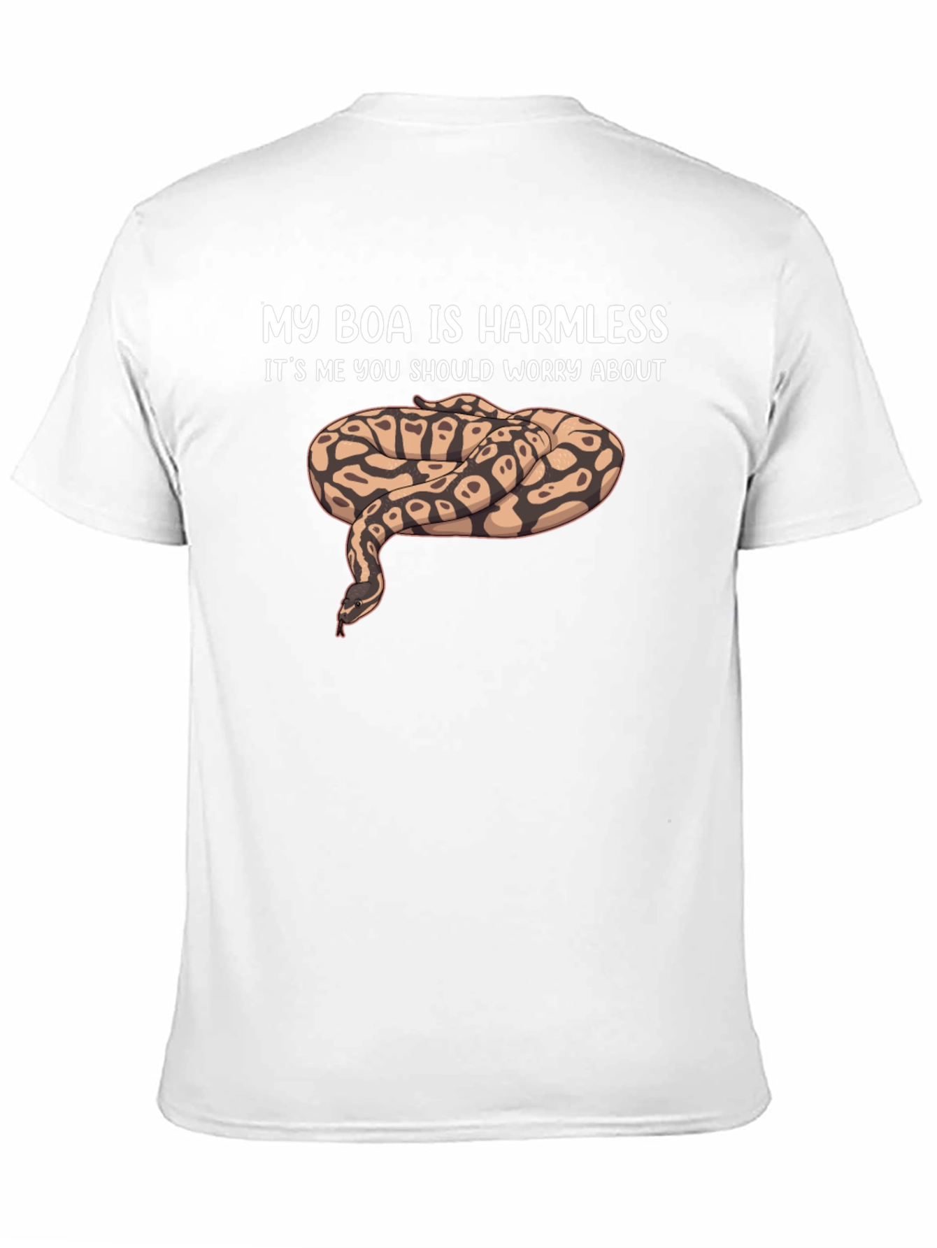 My Boa Is Harmless Funny Snake Lover T-Shirt