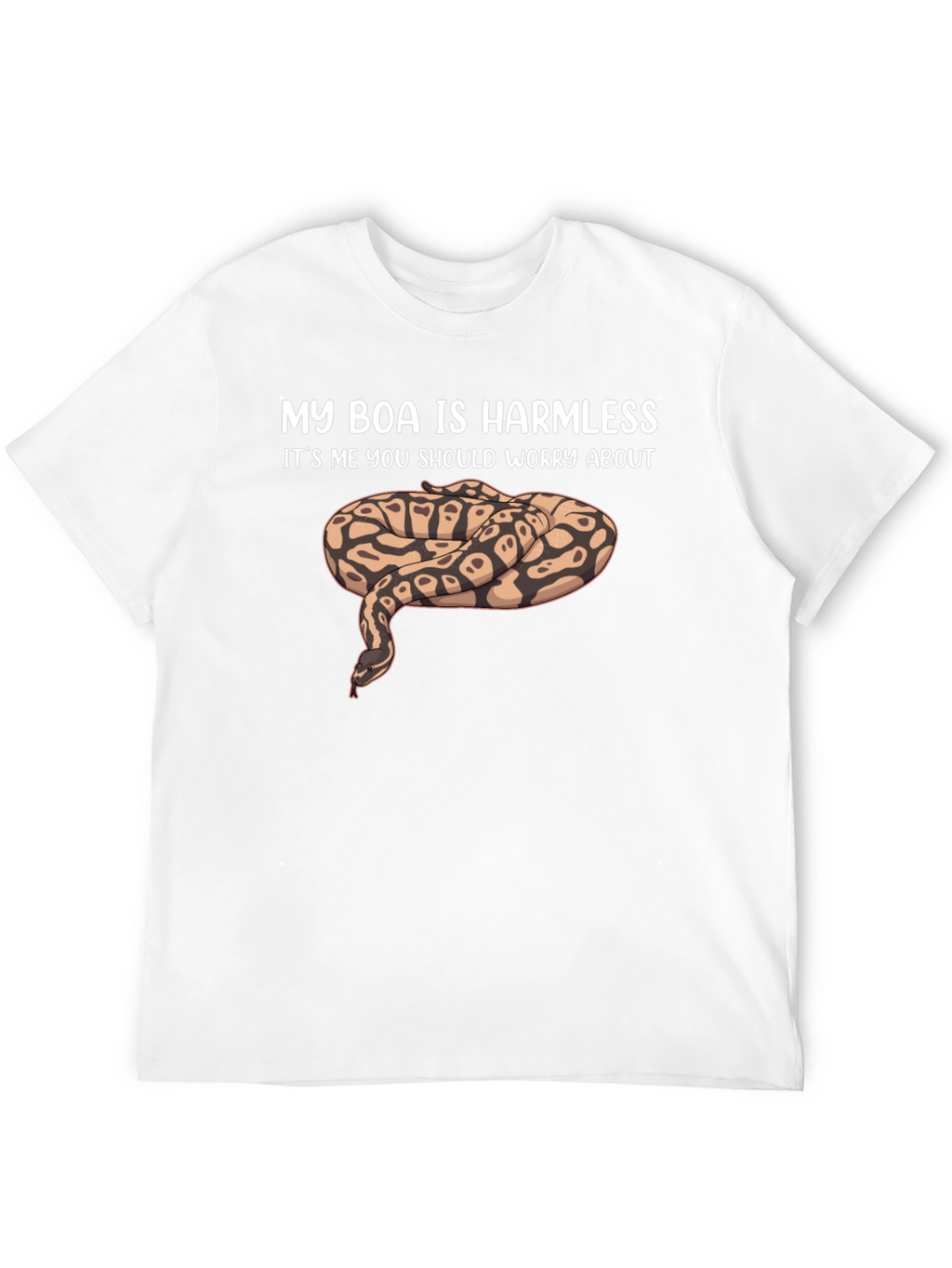 My Boa Is Harmless Funny Snake Lover T-Shirt