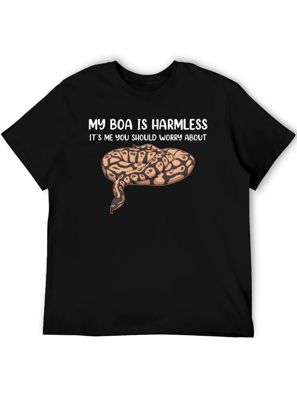 My Boa Is Harmless Funny Snake Lover T-Shirt