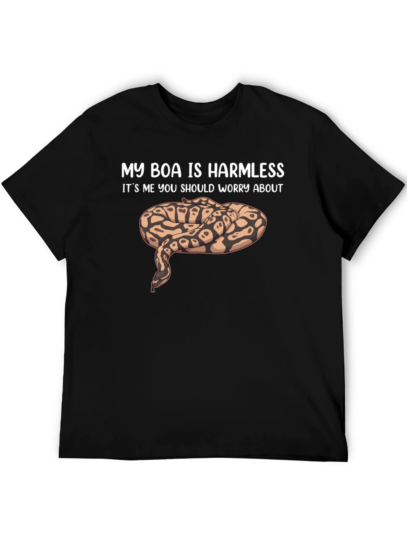 My Boa Is Harmless Funny Snake Lover T-Shirt