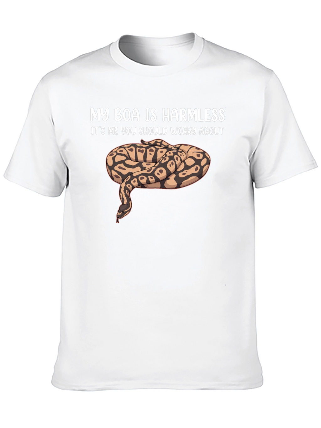 My Boa Is Harmless Funny Snake Lover T-Shirt
