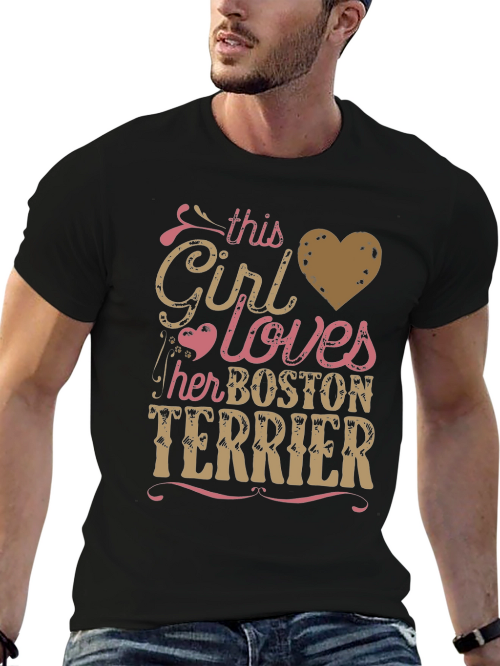 This Girl Loves Her Boston Terrier T-Shirt