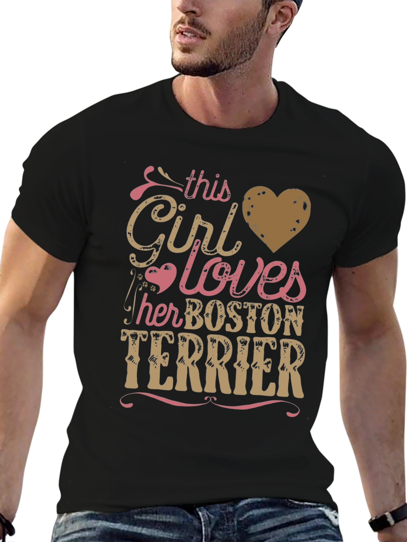 This Girl Loves Her Boston Terrier T-Shirt