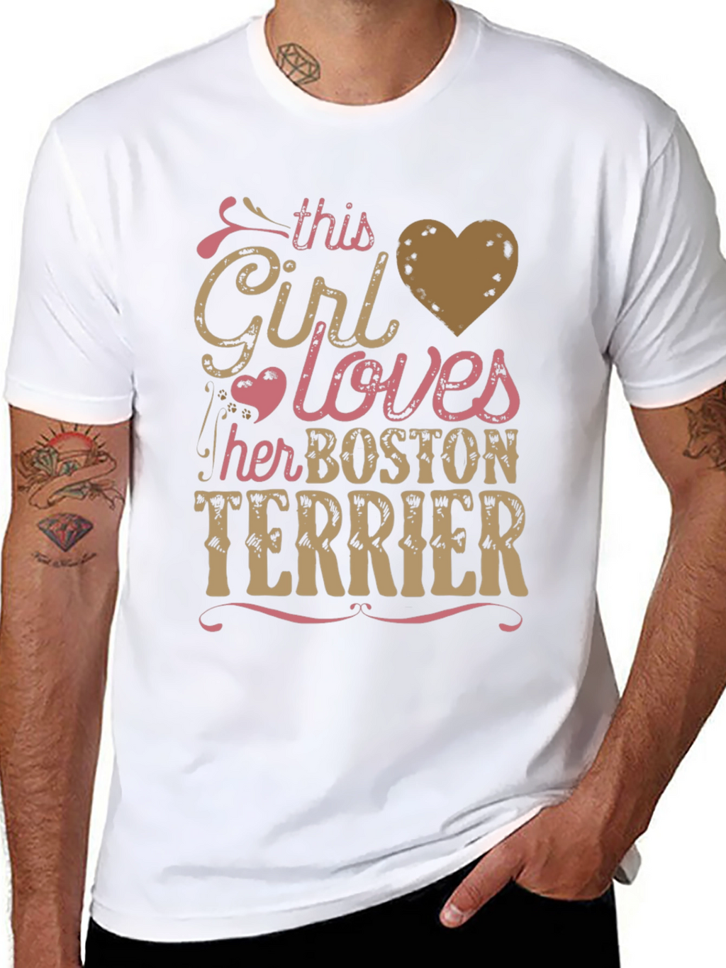 This Girl Loves Her Boston Terrier T-Shirt