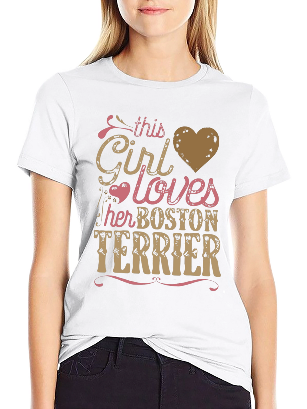 This Girl Loves Her Boston Terrier T-Shirt