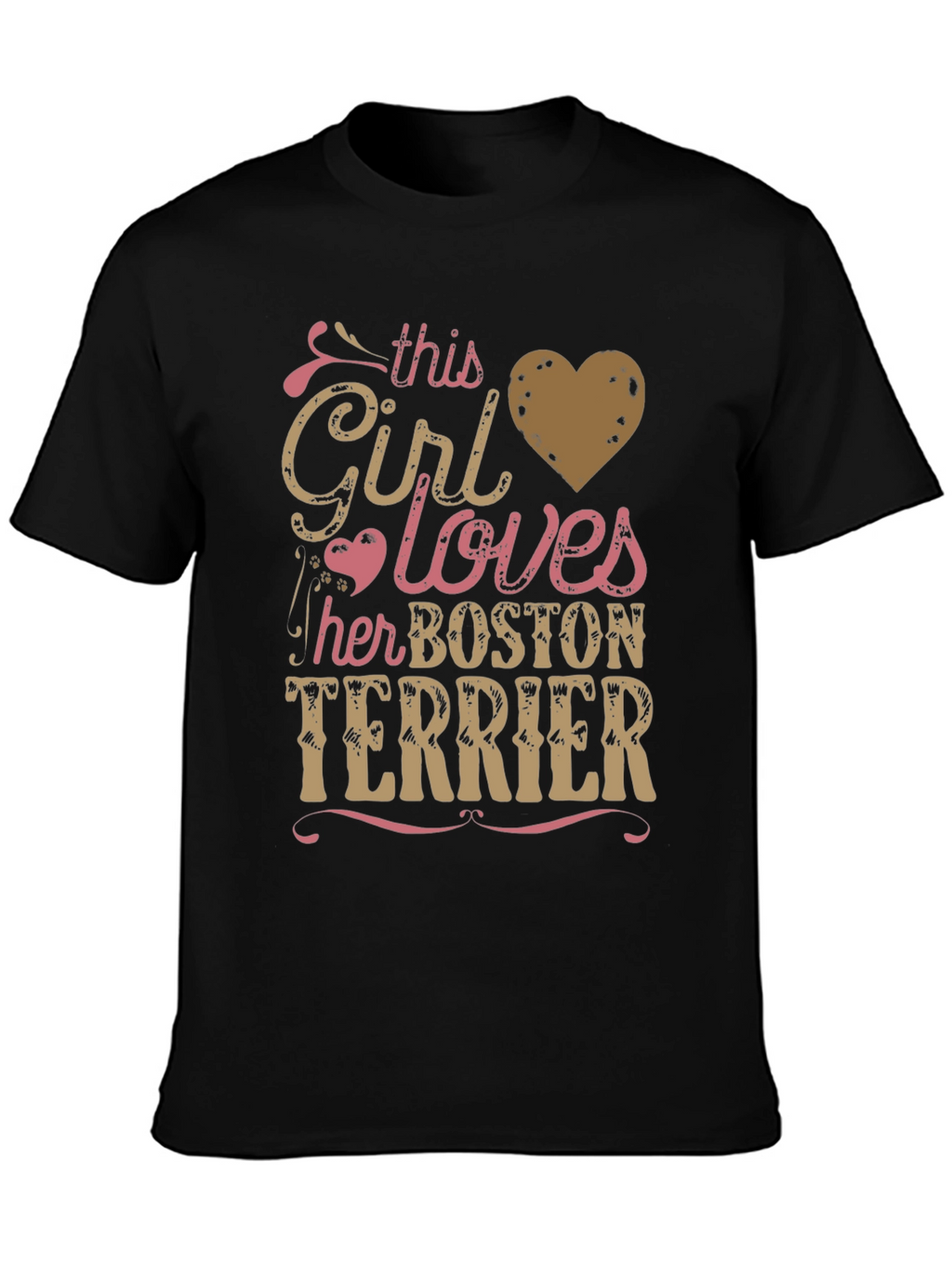 This Girl Loves Her Boston Terrier T-Shirt
