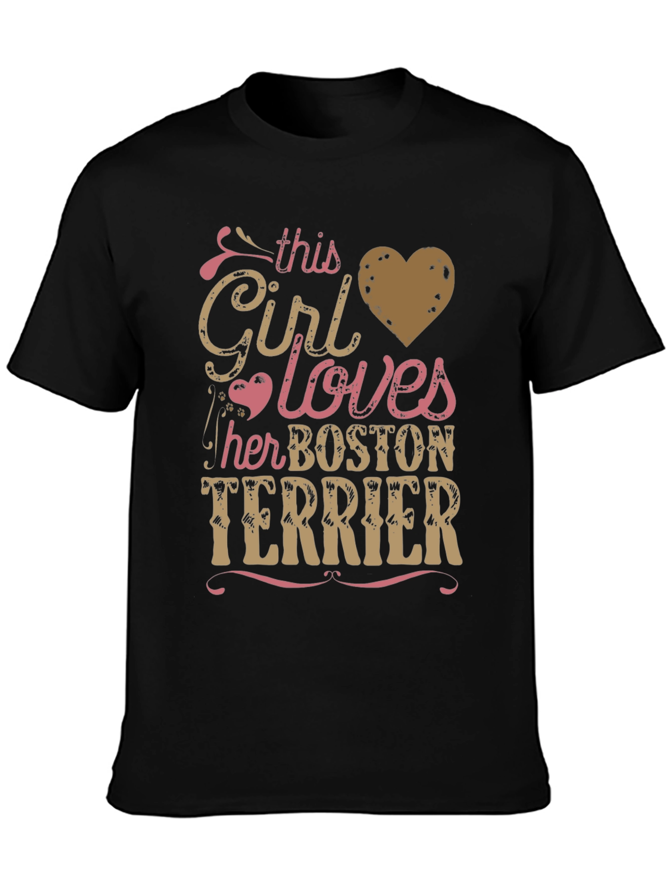 This Girl Loves Her Boston Terrier T-Shirt