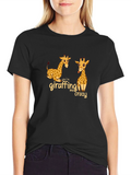 Giraffe Me Crazy Black T-Shirt